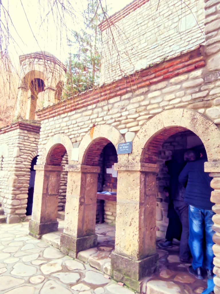Healing spring in Georgia Bodbe Monastery